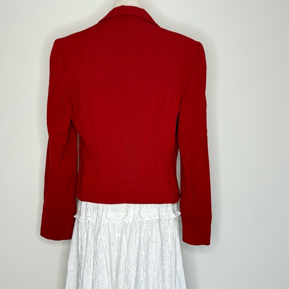 Vintage Red wool blend blazer - Picture 4 of 5